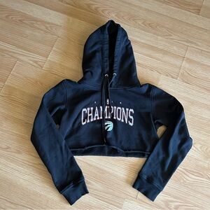 Peace Collective x Toronto Raptors Championship Cropped Hoodie Small